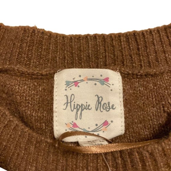 NWT Hippie Rose Sweater Pull Over  Brown XL - Picture 5 of 8